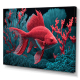 Tropical Fish In Shades Of Red And Blue III