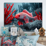 Tropical Fish In Blue And Red II