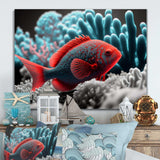 Tropical Fish In Blue And Red III