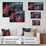 Tropical Fish In Blue And Red V