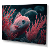 Mysterious Tropical Fish In Blue And Red I