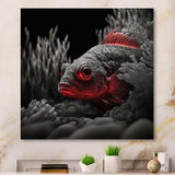 Mysterious Tropical Fish In Blue And Red III