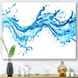 Blue Water Splashes