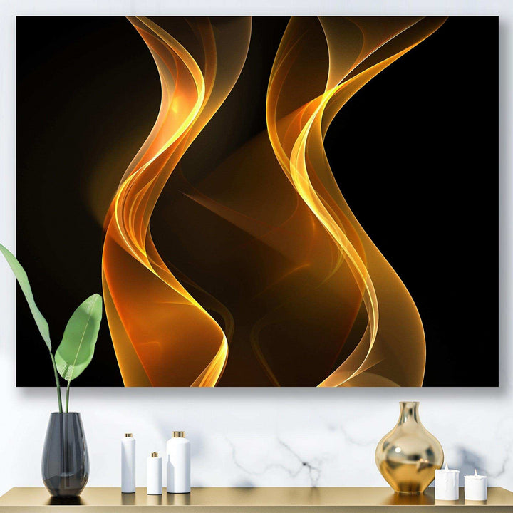 Straight Pink Waves - Modern Bedroom Wall Art