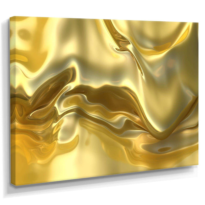 Golden Cloth Texture - Modern Living Room Wall Decor