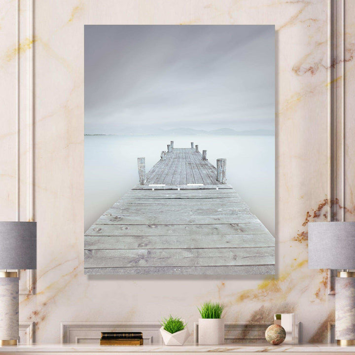 Wooden Pier in Cloudy Mood