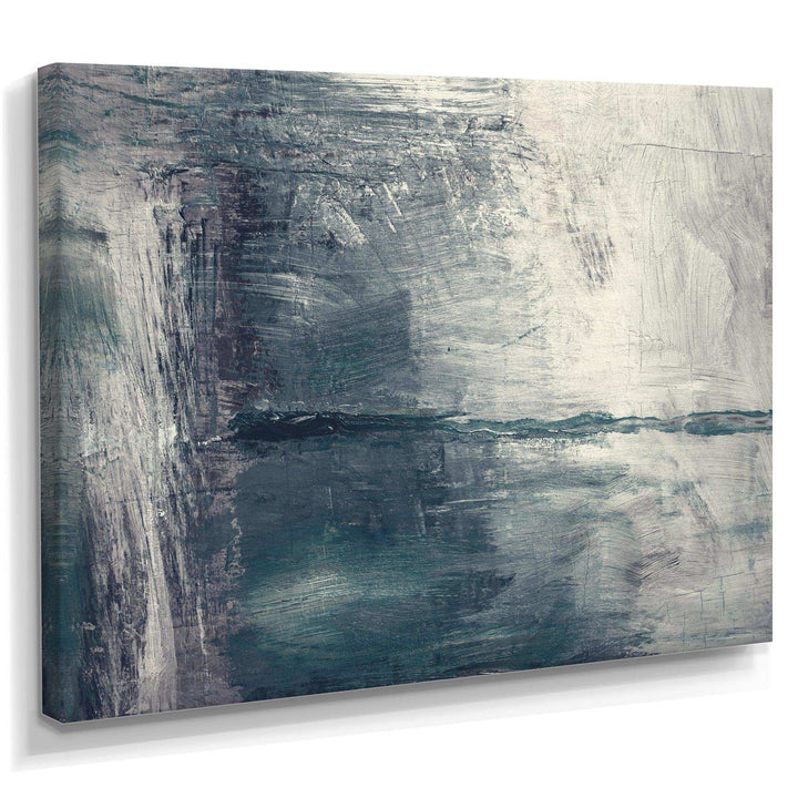 Grey Abstract Pattern Oil - Modern Bedroom Wall Art