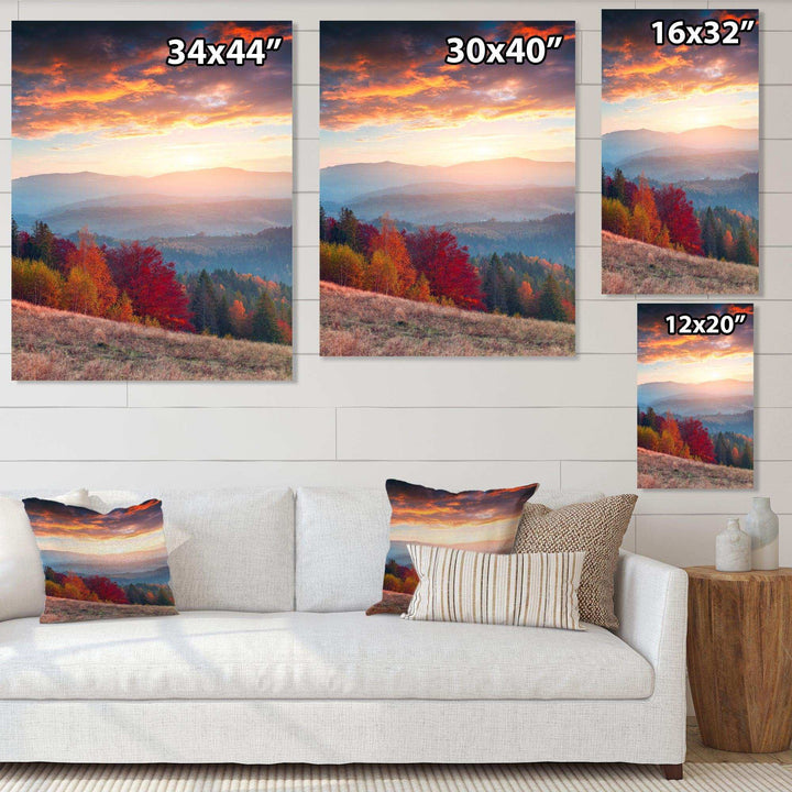 Sunrise in Carpathian Mountains