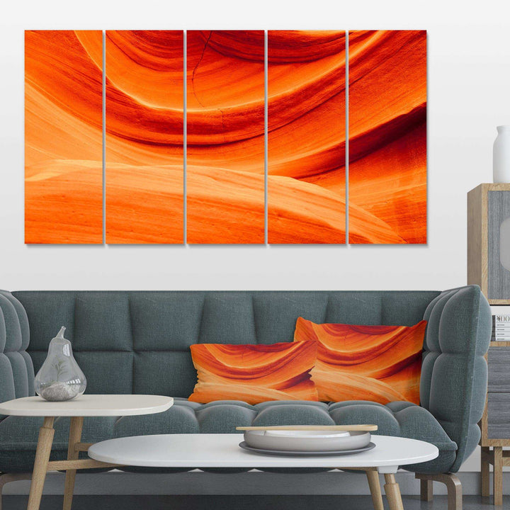 Antelope Canyon Orange Wall Multi-Panels