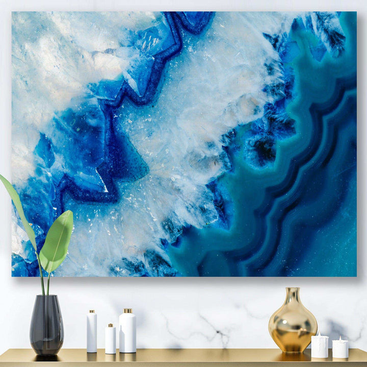 Geode Slice Macro - Modern Living Room Wall Decor