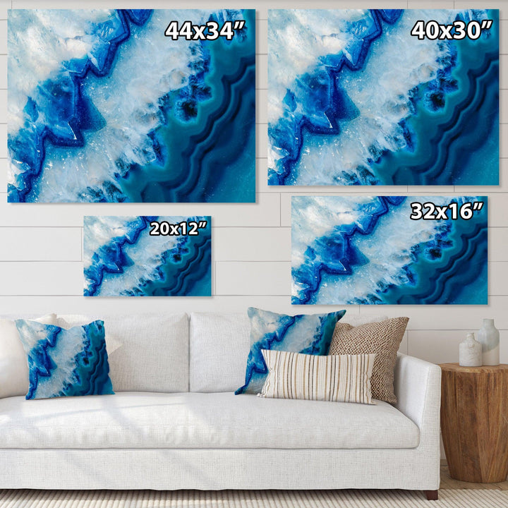 Geode Slice Macro - Modern Living Room Wall Decor