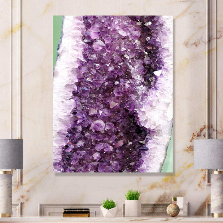 Purple Precious Stones - Modern Bedroom Wall Art