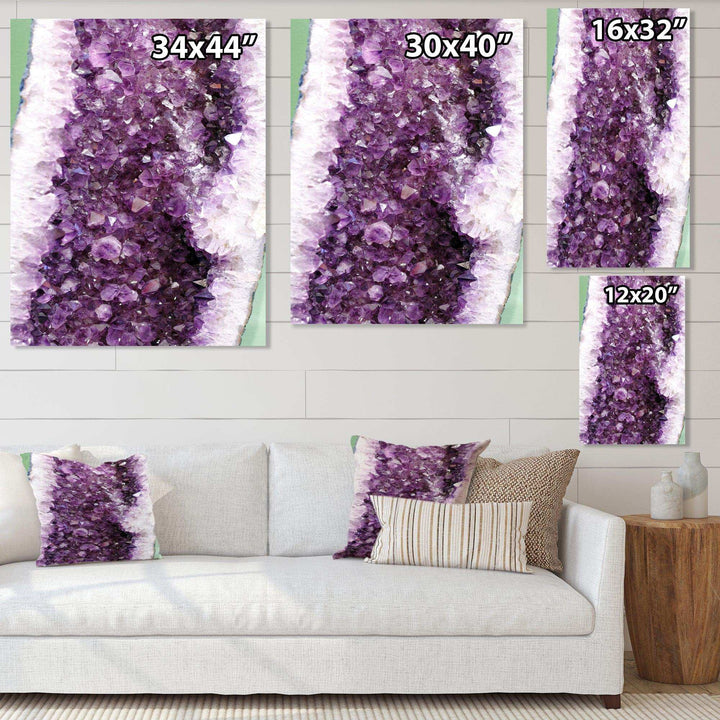 Purple Precious Stones - Modern Bedroom Wall Art