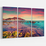 Giallonardo Beach Colorful Sunset Multi-Panels