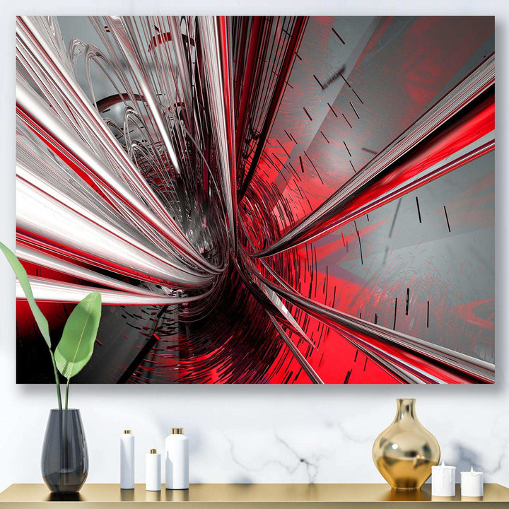 Fractal Deep into Middle - Modern Living Room Wall Decor