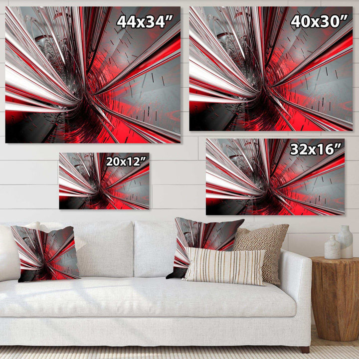 Fractal Deep into Middle - Modern Living Room Wall Decor