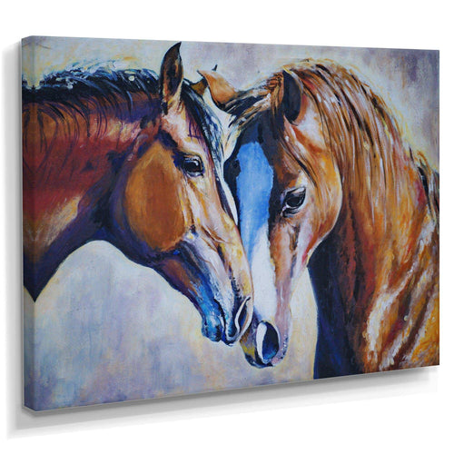 Brown Amorous Horses