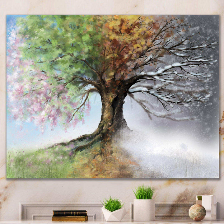 Tree with Four Seasons