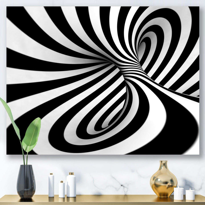 Spiral Black n White - Modern Wall Art Prints