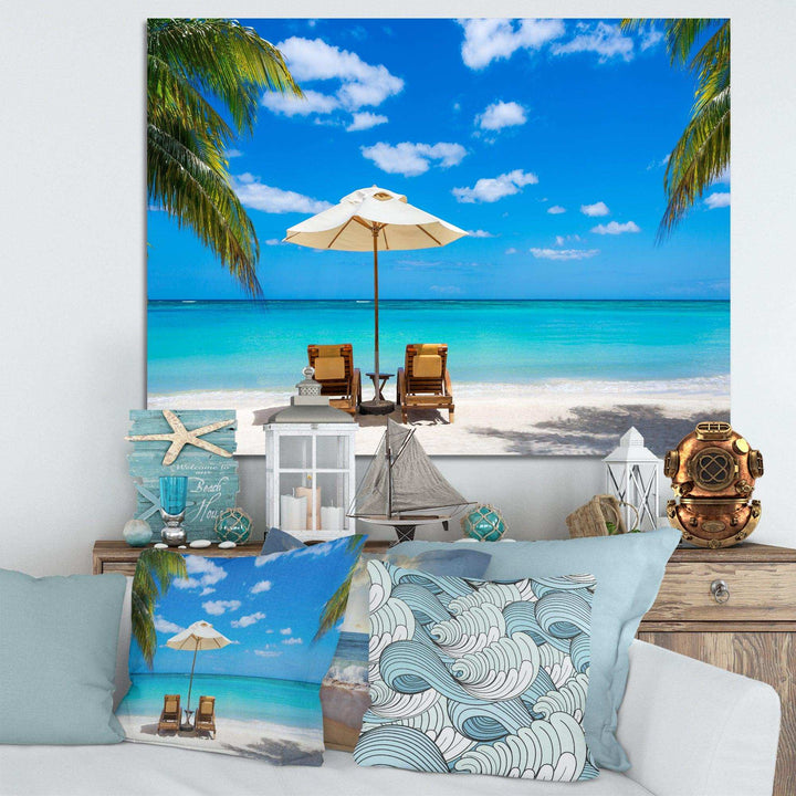 Turquoise Beach with Chairs