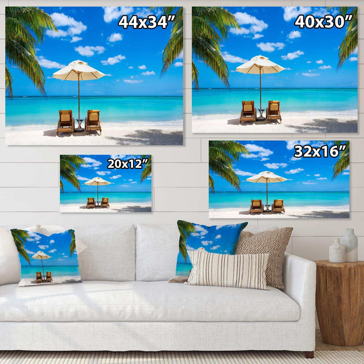 Turquoise Beach with Chairs