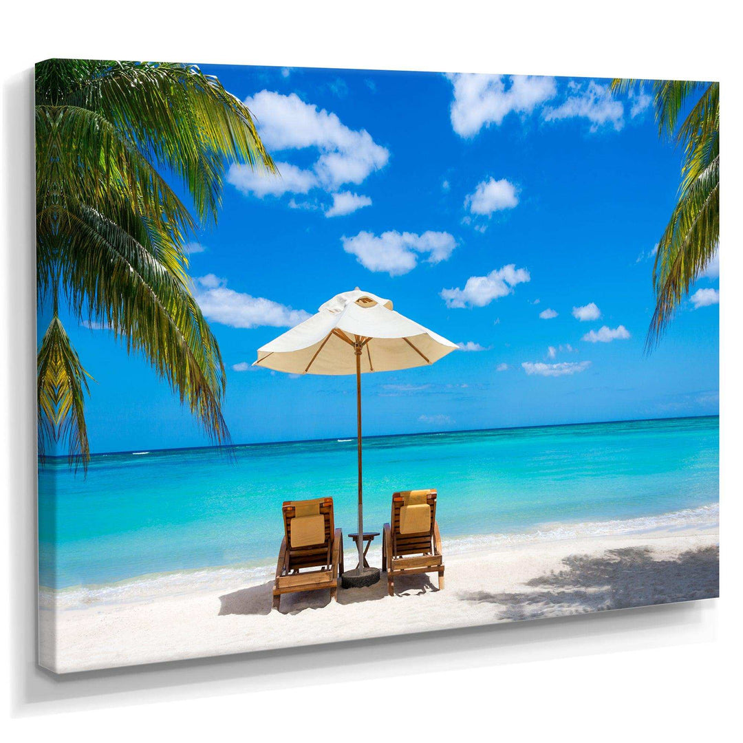 Turquoise Beach with Chairs