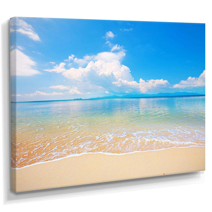 Large Clouds Over Calm Beach