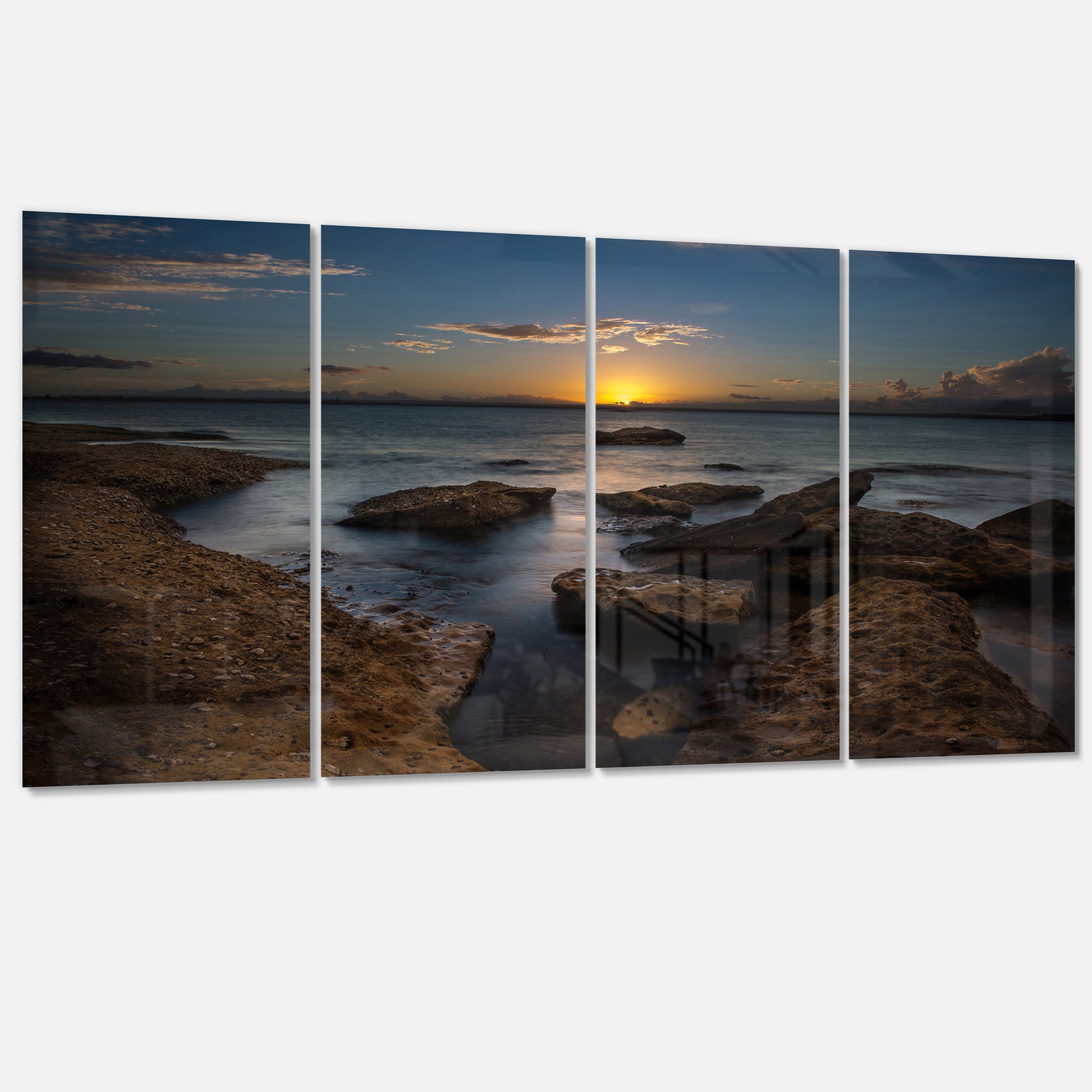 Rocky Sydney Beach at Sunset Multi-Panels