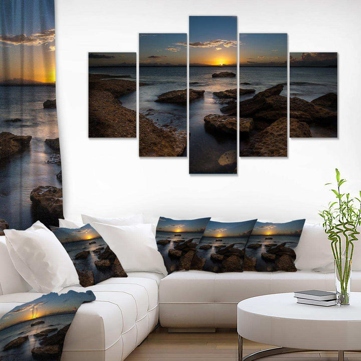 Rocky Sydney Beach at Sunset Multi-Panels
