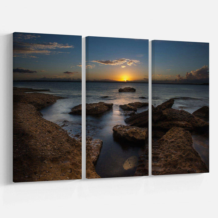 Rocky Sydney Beach at Sunset Multi-Panels