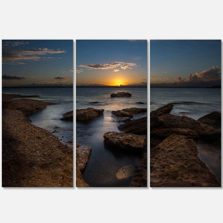 Rocky Sydney Beach at Sunset Multi-Panels