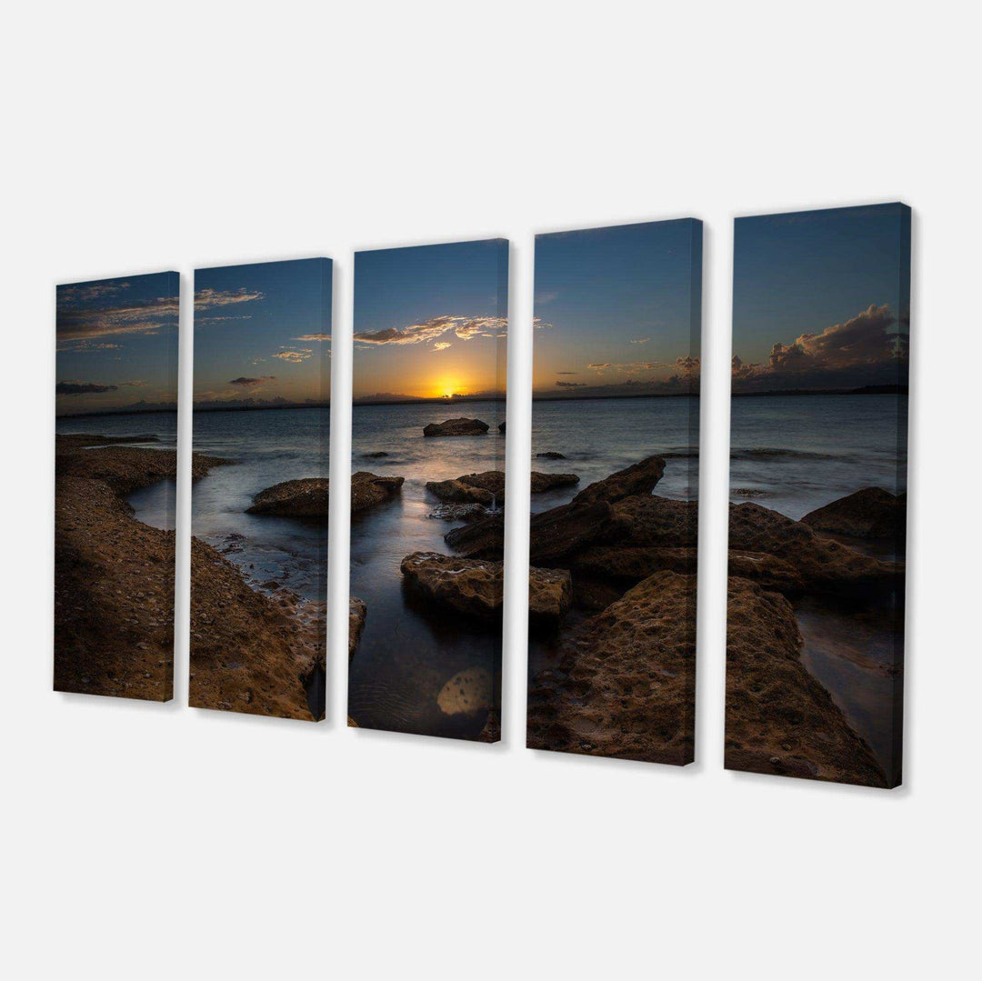 Rocky Sydney Beach at Sunset Multi-Panels