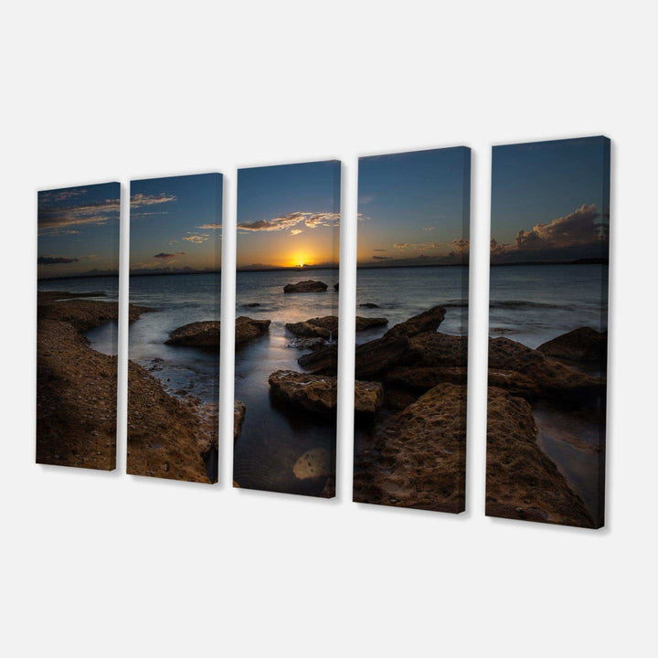 Rocky Sydney Beach at Sunset Multi-Panels