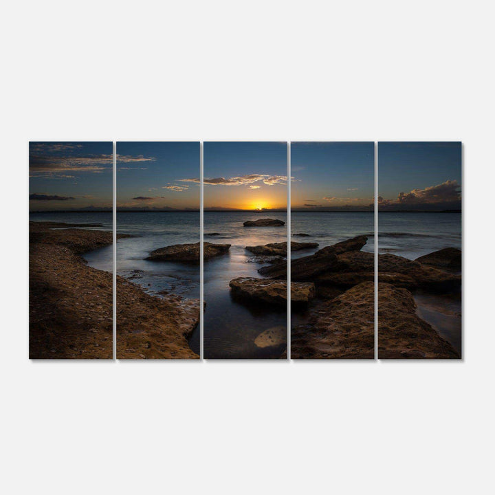 Rocky Sydney Beach at Sunset Multi-Panels