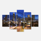 Atlanta Skyline Twilight Blue Hour Multi-Panels