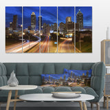 Atlanta Skyline Twilight Blue Hour Multi-Panels