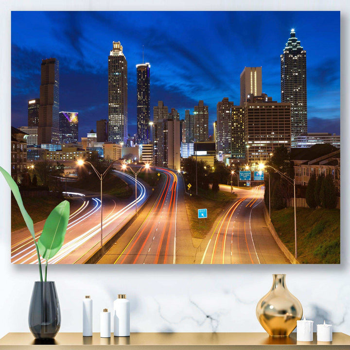 Atlanta Skyline Twilight Blue Hour