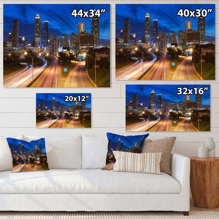 Atlanta Skyline Twilight Blue Hour