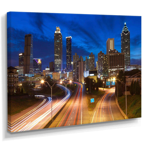 Atlanta Skyline Twilight Blue Hour