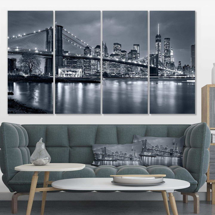 Panorama New York City at Night Multi-Panels