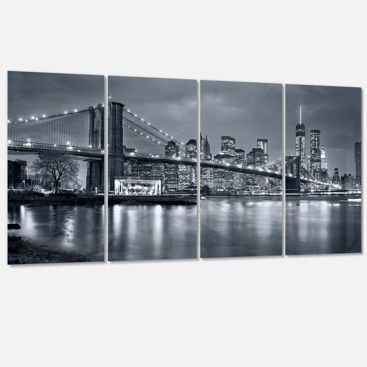 Panorama New York City at Night Multi-Panels