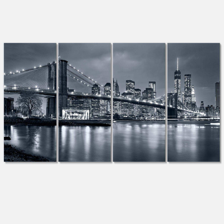 Panorama New York City at Night Multi-Panels