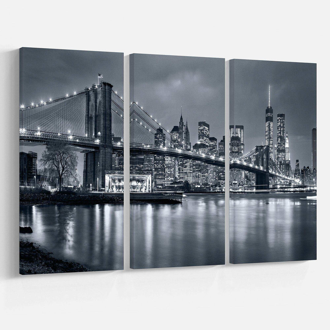 Panorama New York City at Night Multi-Panels