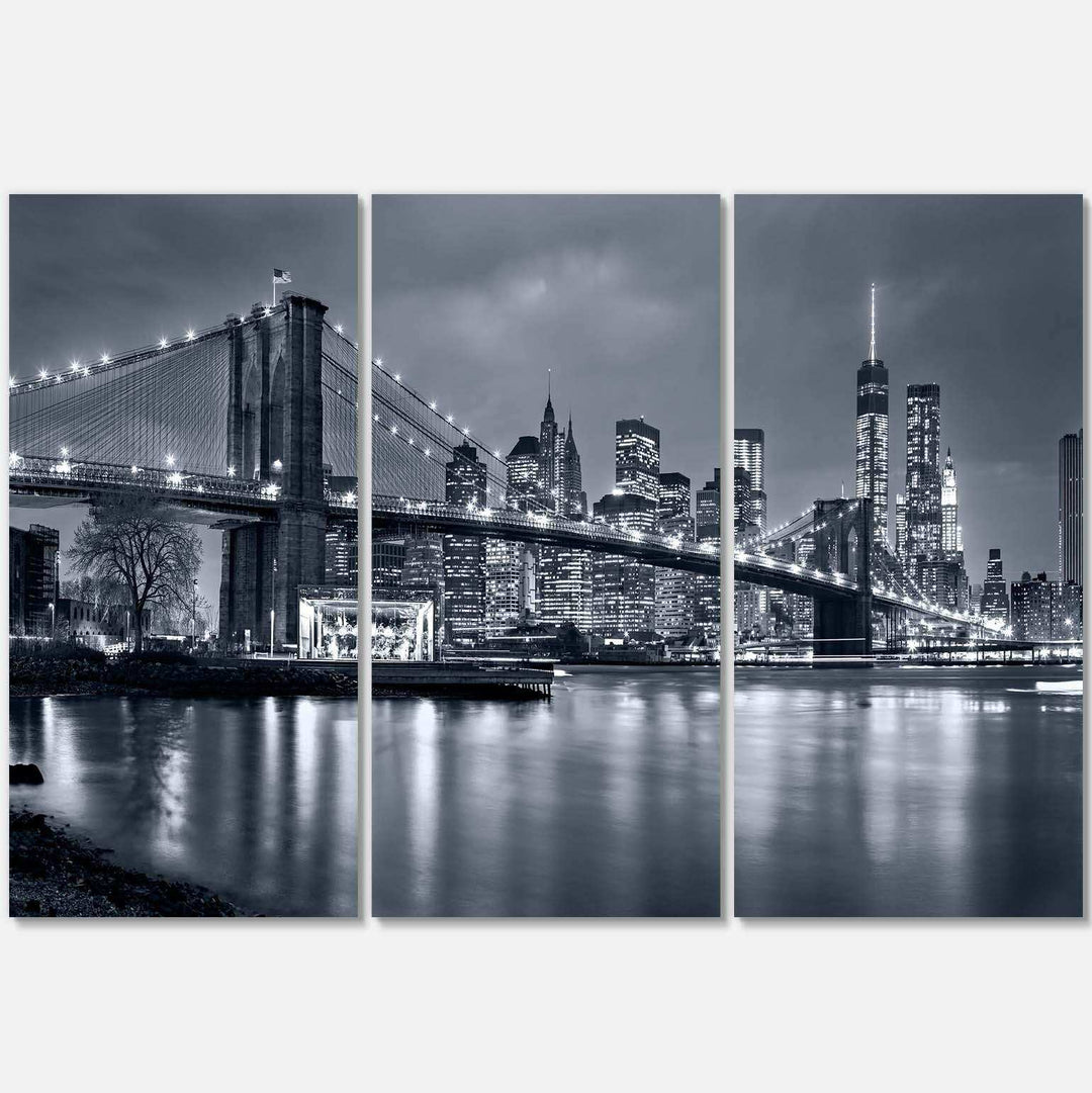 Panorama New York City at Night Multi-Panels