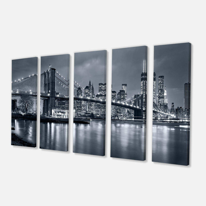 Panorama New York City at Night Multi-Panels