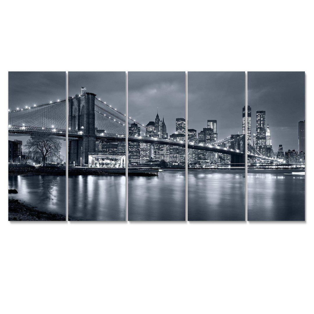 Panorama New York City at Night Multi-Panels