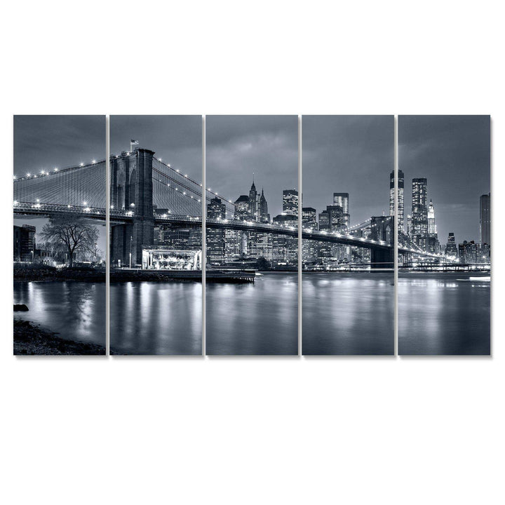 Panorama New York City at Night Multi-Panels