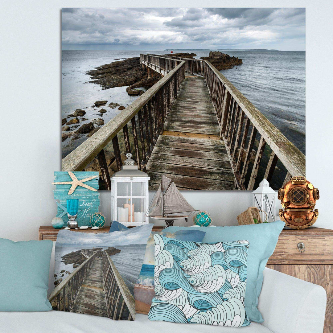 Wooden Pier on North Irish Coastline