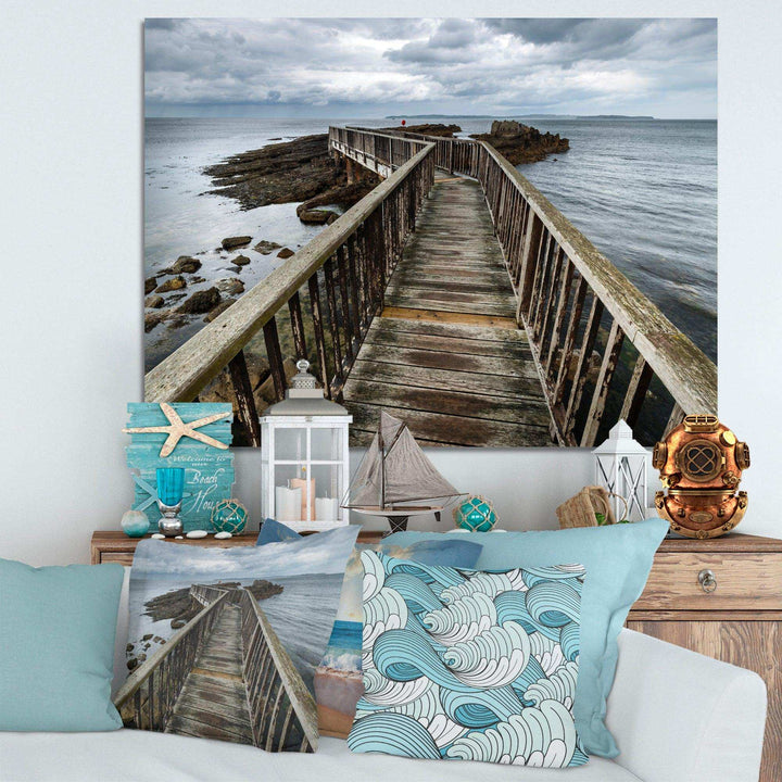 Wooden Pier on North Irish Coastline