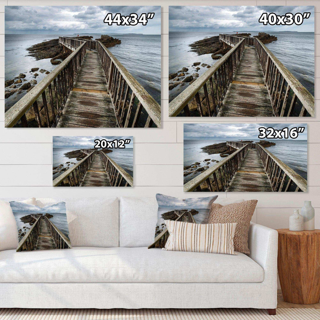 Wooden Pier on North Irish Coastline